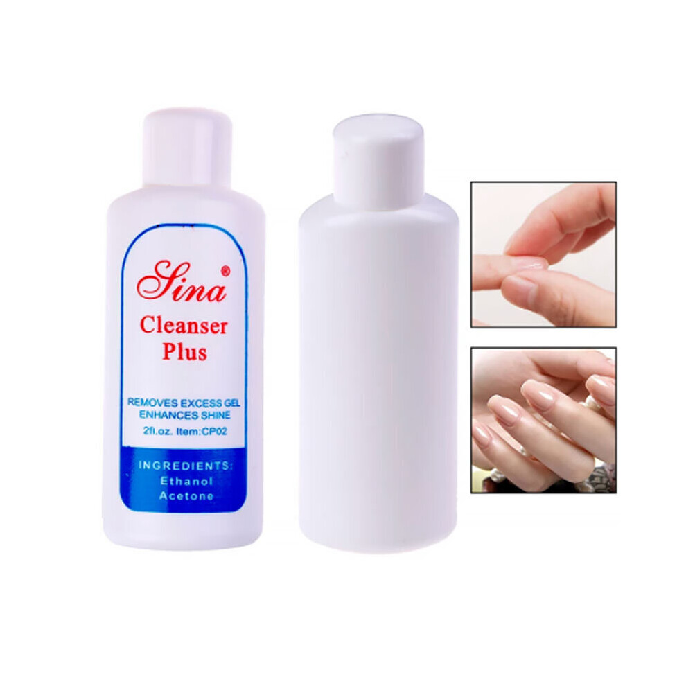 Wejoy White 60Ml Acrylic Clean Degreaser For Nail Uv Gel Polish Excess Remover Cleanser Plus Liquid Surface Sticky Layer Residue Nail Art