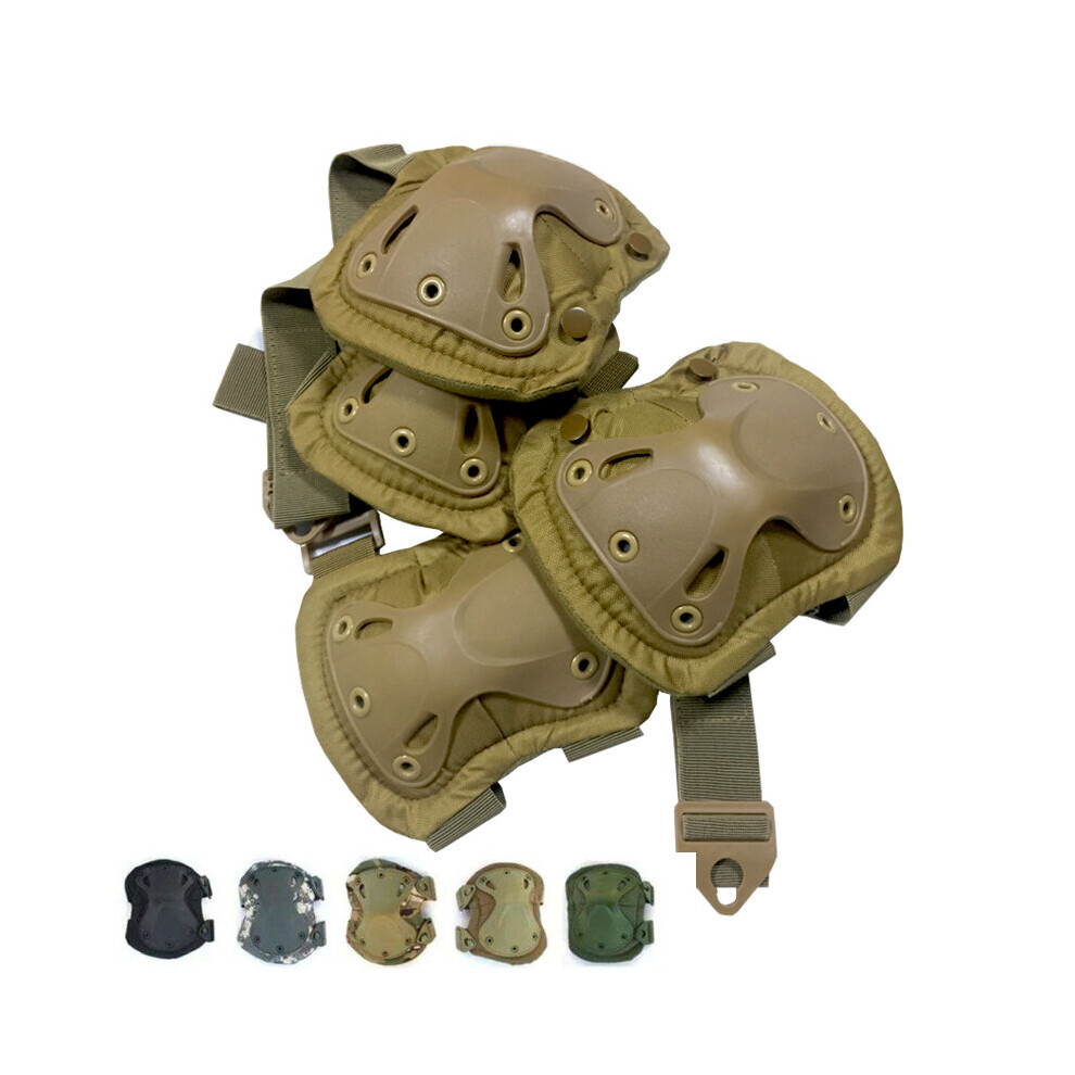 Army Airsoft Tactical Kneepad Elbow Knee Pad Military Knee Protector Outdoor Sports Work Hunting Skating Safety Gear Kneecap 5063131580617
