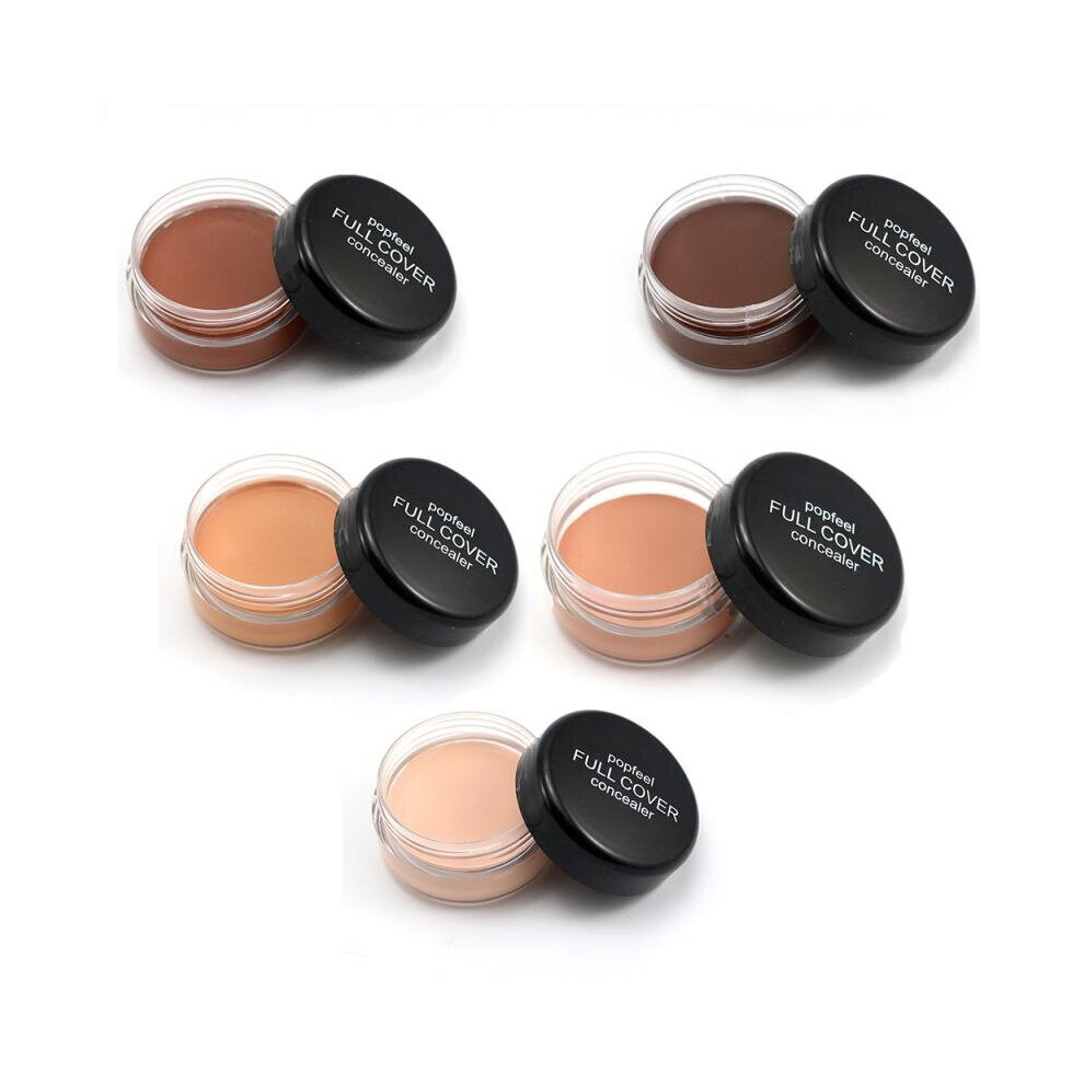 Wejoy Cream 5 Colors Full Cover Concealer Waterproof Long Lasting Face Foundation Makeup Blemish Concealer Primer Tslm2
