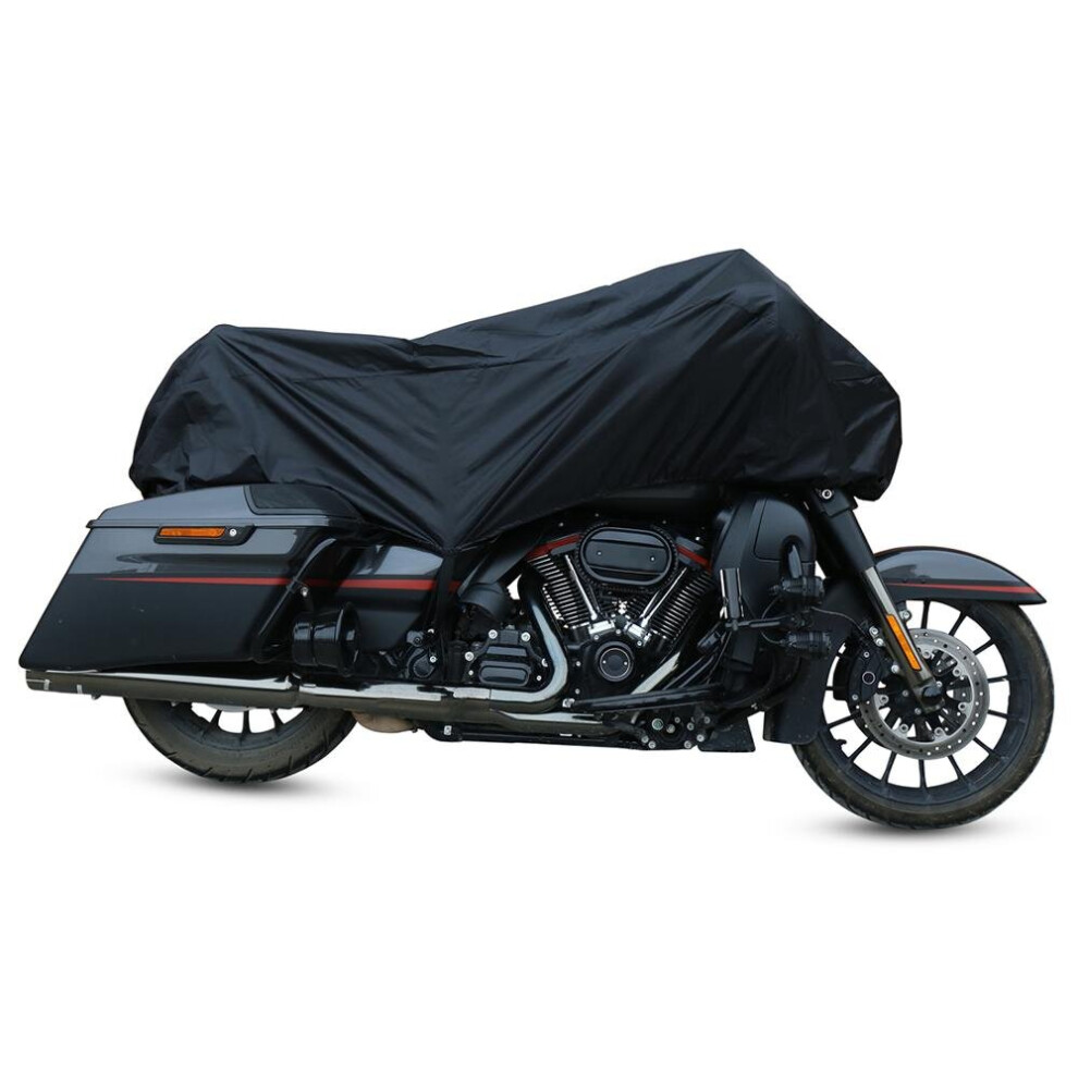 X Autohaux 210T Half Motorcycle Cover Travel Waterproof Outdoor Dustproof Rain Dust Anti UV Motor Scooter Protector Cover M L XL-image-OPC-PBNWZS5-NEW