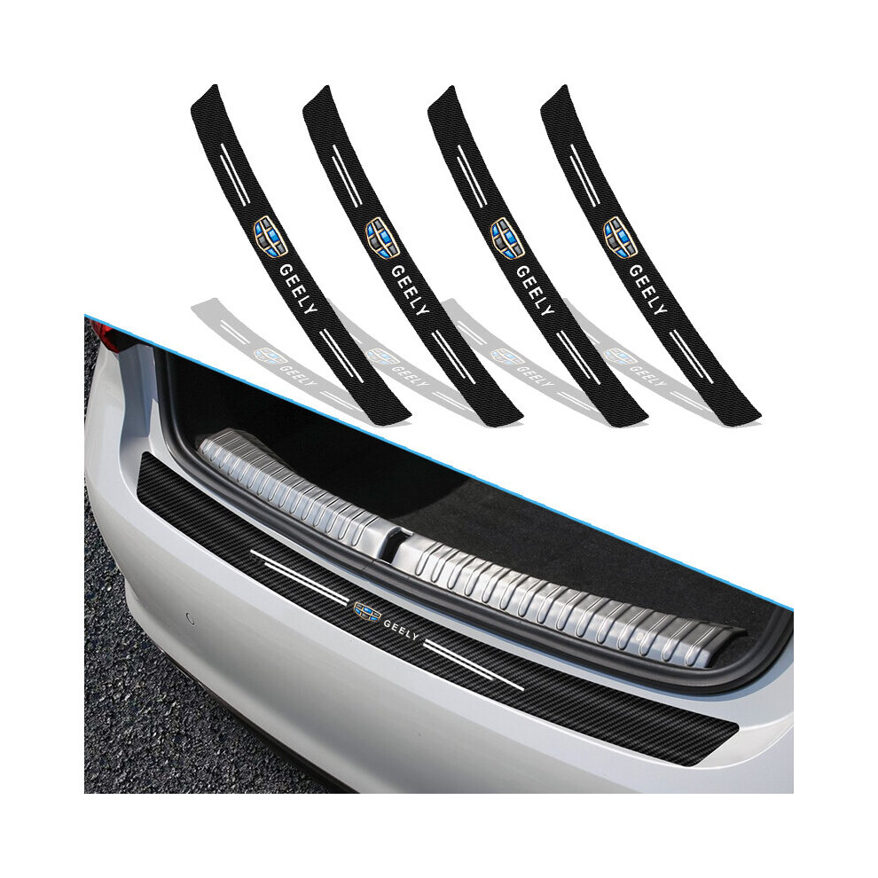 Car Trunk Carbon Fiber Rear Bumper Protection Sticker For Toyota Yaris Hilux Corolla Prius Avensis Emblem Chr Rav4 Accessories 5063131439809