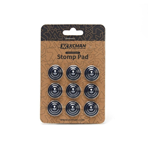 XCMAN 4 Layer-Cone Studs Dia 7.87 Inch Aluminum Snowboard Stomp Pad - 9pcs 1