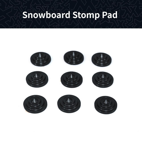 XCMAN 4 Layer-Cone Studs Dia 7.87 Inch Aluminum Snowboard Stomp Pad - 9pcs 2