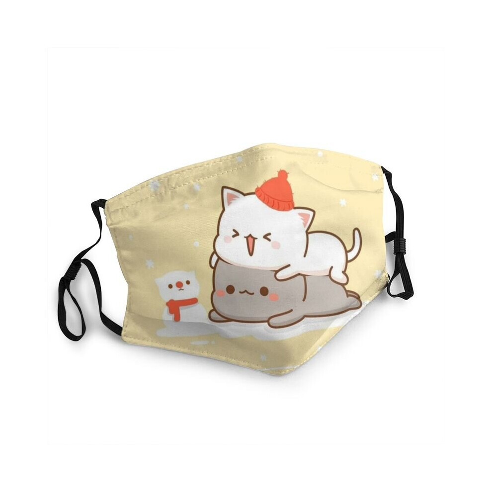 Peach And Goma Playing With Each Other Mask Men Anti Haze Cartoon Mask Protection Cover Respirator Breathable Mouth Muffle 5063131557350
