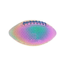 Reflective American Football Rugby Ball For Outdoor Game Use Daily Practice Training Team Sports PU Soccer Glow In Dark