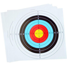 10PCS Standard Archery Target Equipment Colorful Print Shooting Target by Bow Arrow Practice Archery Target Paper for Hunting