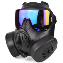 Gas Mask Military Full Face Skull Tactical Protective Mask For Cosplay Airsoft CS Paintball Exhaust Fan Breathable