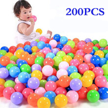 100/150/200Pcs Eco-Friendly Colorful Baby Ball Pits Water Pool Ocean Wave Soft Plastic Ball House Outdoors Toys For Children Kid