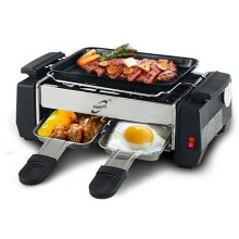 Electric Indoor Searing Grill Bbq Grill Removable Grill Griddle Plates Smokeless Easy-to-Clean Nonstick BBQ Grill Barbecue Tool