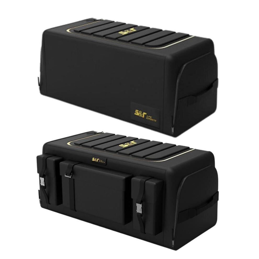 60L/70L Car Trunk Organizer Storage Box Oxford Cloth Auto Organizers Bag Folding Trunk Storage Pockets For Vehicle Sedan 5063131435986