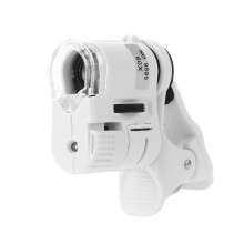 Mini Microscope for Phone Universal 60X Digital Magnifier Glasses With LED Light Magnifying Glass Macro Lens Zoom Camera Clip
