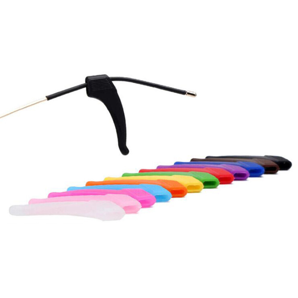 Wejoy 1 Pair Anti Slip Silicone Ear Hooks For Kids Adult Round Grips Eyewear Accessories Eye Glasses Holder Soft Multicolor Temple Tip