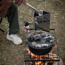 Collapsible Charcoal Chimney Starter Foldable BBQ Grill Lighter Fire Starter Triangle Charcoal Lighter For Portable Grills Dutch