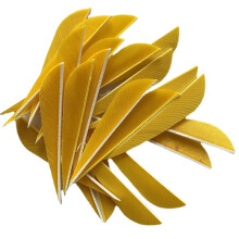 50Pcs Archery Feathers 3 Inch Arrow Fletching 3" Water Drop Shape Archery Vanes Traditional Feather For Bamboo Carbon Shaft