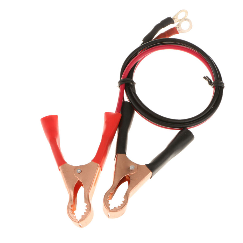 Car Alligator Clips Car Battery Clamps Clip Car Van Battery Test Lead Clips Crocodile Clip 50A Electrical Jumper Wire Cable 5063131528923
