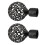 2pcs Assorted Decorative Window Curtain Pole End Drape Rod End Finals Head Treatment Accessories, Inner Dia. 22mm 7