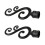 2pcs Assorted Decorative Window Curtain Pole End Drape Rod End Finals Head Treatment Accessories, Inner Dia. 22mm 3