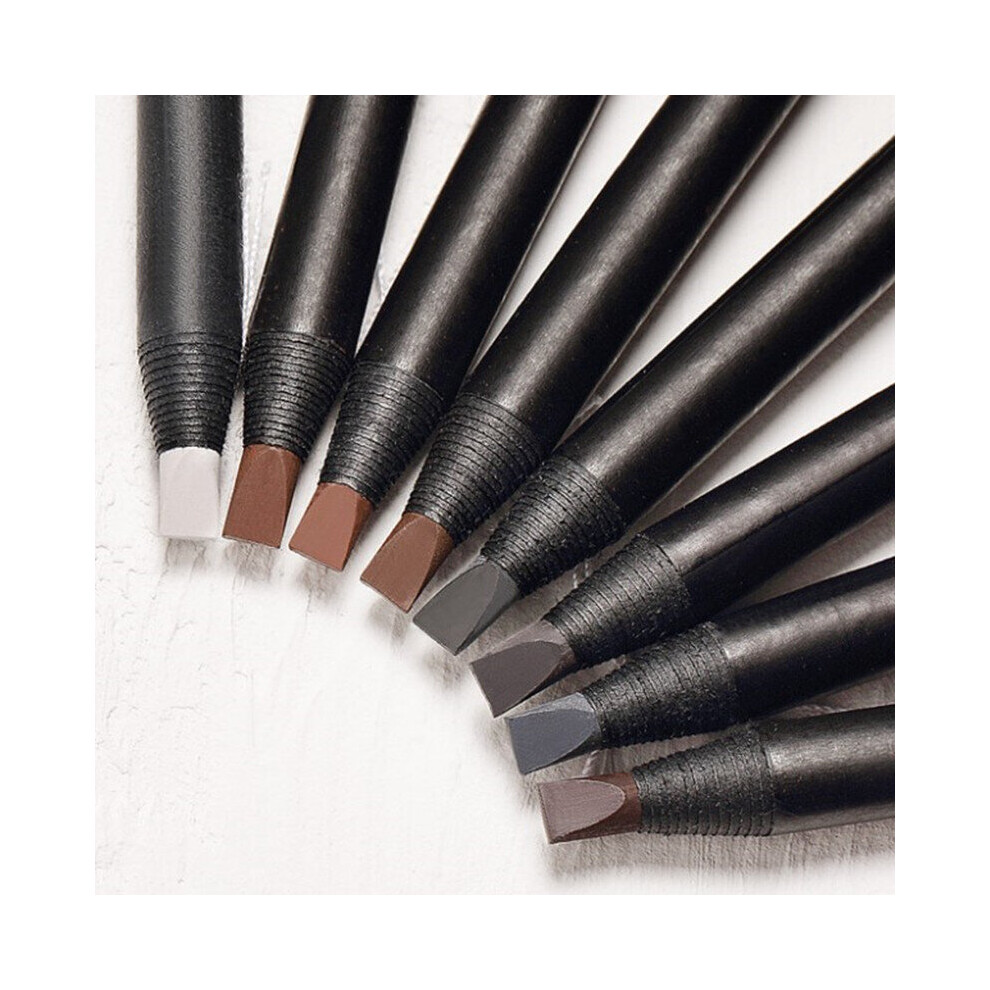Wejoy 8 Colors Set Peeling Eyebrow Pencil Cosmetic Pencil Eyeshadow White Long-Lasting Tattoo Eyebrows Waterproof Eyebrow Makeup Tool