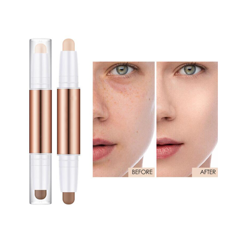Wejoy Foundation Sculptor Contour Make Up Stick Double Head Pen Waterproof Matte Highlighter Shadow Concealer Pencil Cosmetics Face