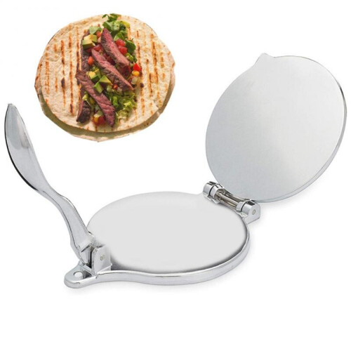 22CM Aluminium Mold Home Kitchen Restaurant Bakeware Tool Dining Press With Handle Foldable Tortilla Maker Easy Clean Mexico 1