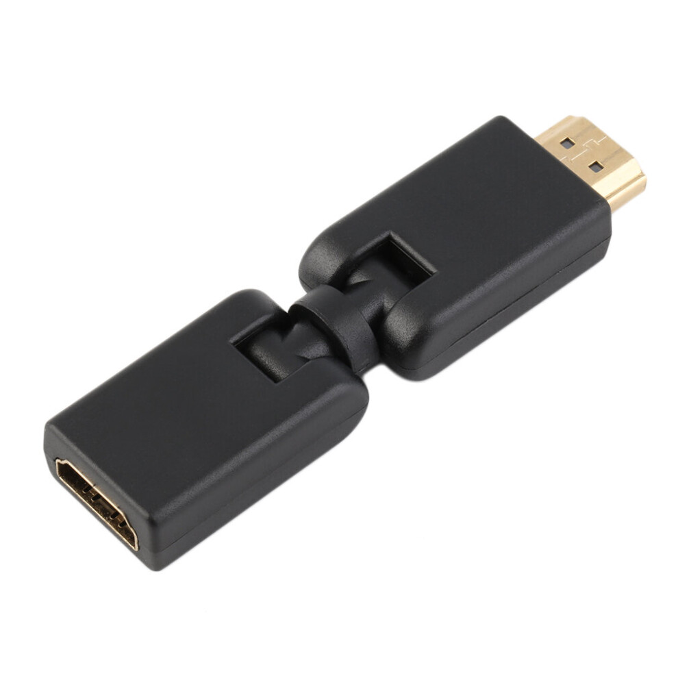 Hdmi Male To Female 180 Degree Rotating Swivel Adapter Folding Connector Gold 5063131637496