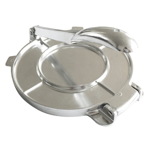 Foldable 8 Inches Uncoated Aluminum Heavy Duty Dough Press Tortilla Maker Bakeware  Pie Tools Durable Hand Press Type 2