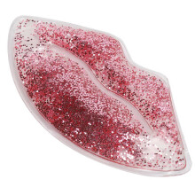 1PCS Gel Ice Pack Lip-Shaped Reusable Lip Mask Gel Patch Reduce Swelling Leakage-Proof Hot Cold Compress Gel Pack