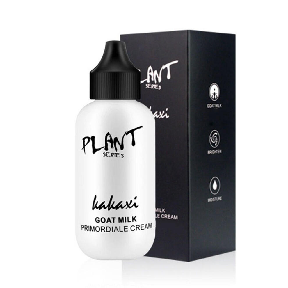 Wejoy Lazy Face Foundation Cream Goat Milk Revitalizing Full Coverage Waterproof Professional Makeup Base Brighten Cover Dark Circles