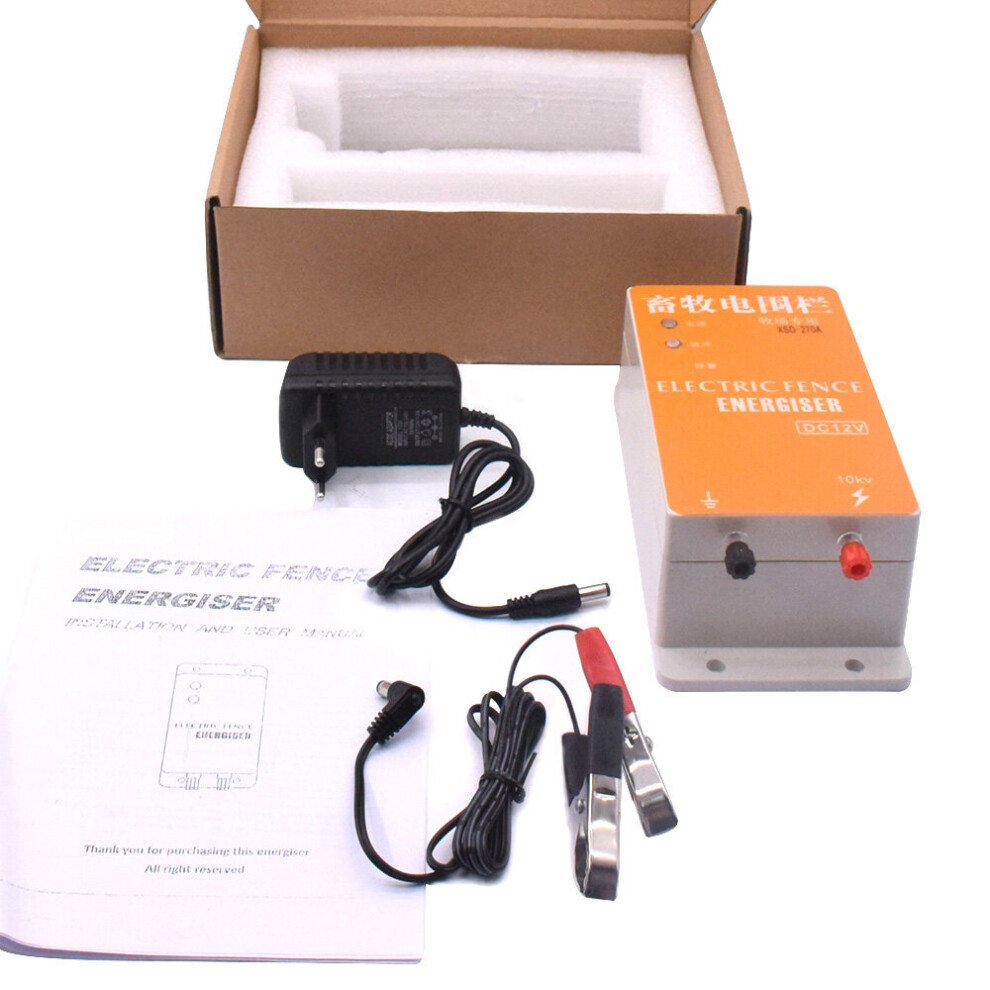 10Km Electric Fence Solar Energizer Charger Controller High Voltage Horse Cattle Poultry Farm Animal Fence Alarm Livestock Tools 5063131565263