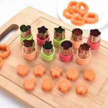 3Pcs/Set Rice Vegetable Fruit Cutter Mold Durable Food Decor Cutter Vegetable Fruit DIY Cutting Cutter Kitchen Accessories