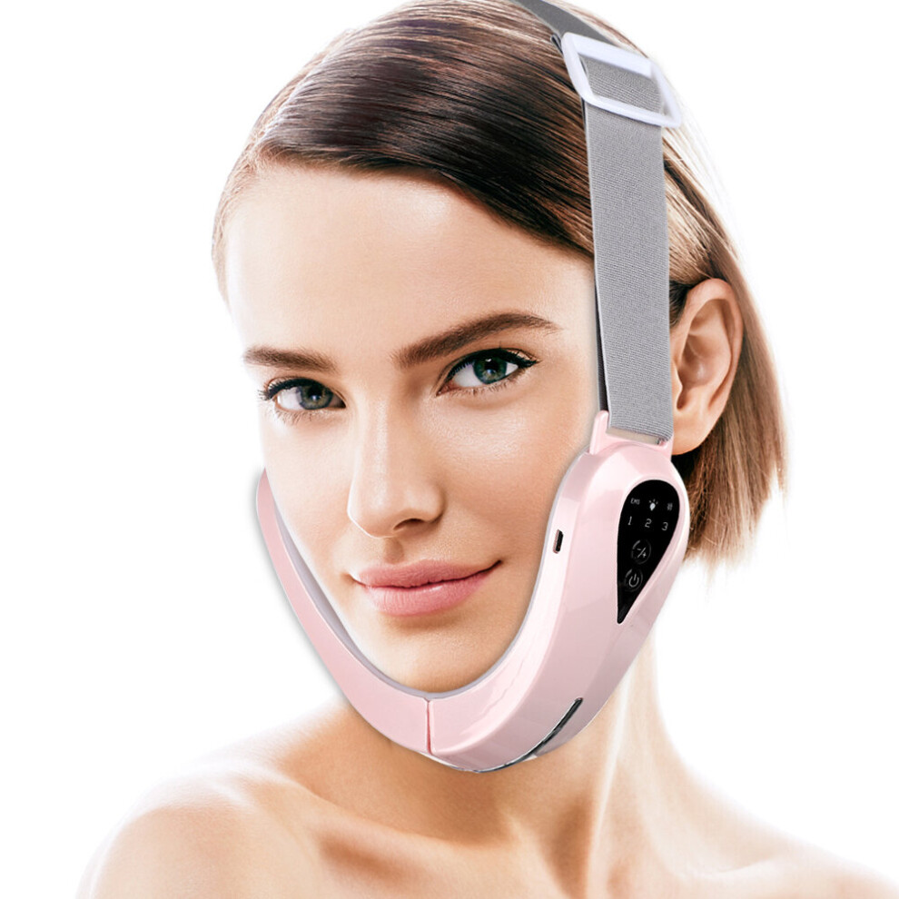 Wejoy Ems Facial Lifting Device Red Blue Light Chin V Line Lift V-Line Facial Massager Led Face Slimming Vibration Device Face Care