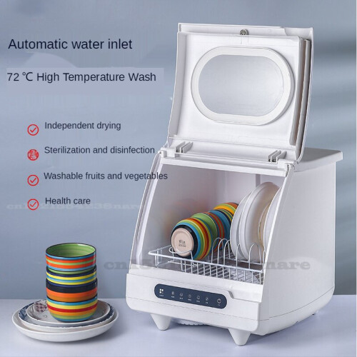 1200W Dishwasher Home Free-installation Desktop Mini Dishwasher High Temperature Sterilization Multi-function Smart Dryer 2