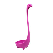 24*10*8cm Food Grade PP Long Handle Vertical Creativity Dinosaur Soup Spoon Cooking Kitchen Heat Resistant Tools