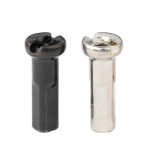 50PCS Copper Nipples 14G 13G 12G for MTB Road Bicycle E-bike Scooter Spokes Wheel Rim Brass Caps CU Nuts Coated Silver or Black
