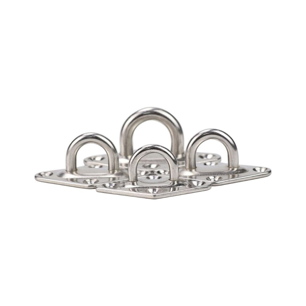 304 Stainless Steel Ceiling Wall Mount Hook Heavy Duty Anchor Eye Plate For Boat Yoga Swings Hammocks 6Mm/8Mm Full Welding 5063131436273