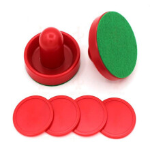 Mounchain Indoor 76mm Air Hockey Table Felt Pusher Set Hockey Pucks Accessory Outdoor Sports Accessories Parts