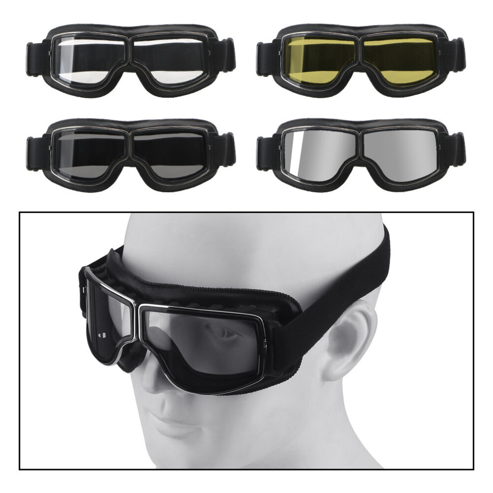 Steampunk Helmet Goggles Universal Motocross Eyewear Mask Vintage Motorcycle Goggles Windproof Protective Gears Glasses 5063131580952