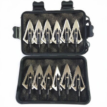 12PCs Broadheads Arrowhead 4 Blade 100Grains 2 Sawtooth Blade for Crossbow Hunting Accessories Arrow Head