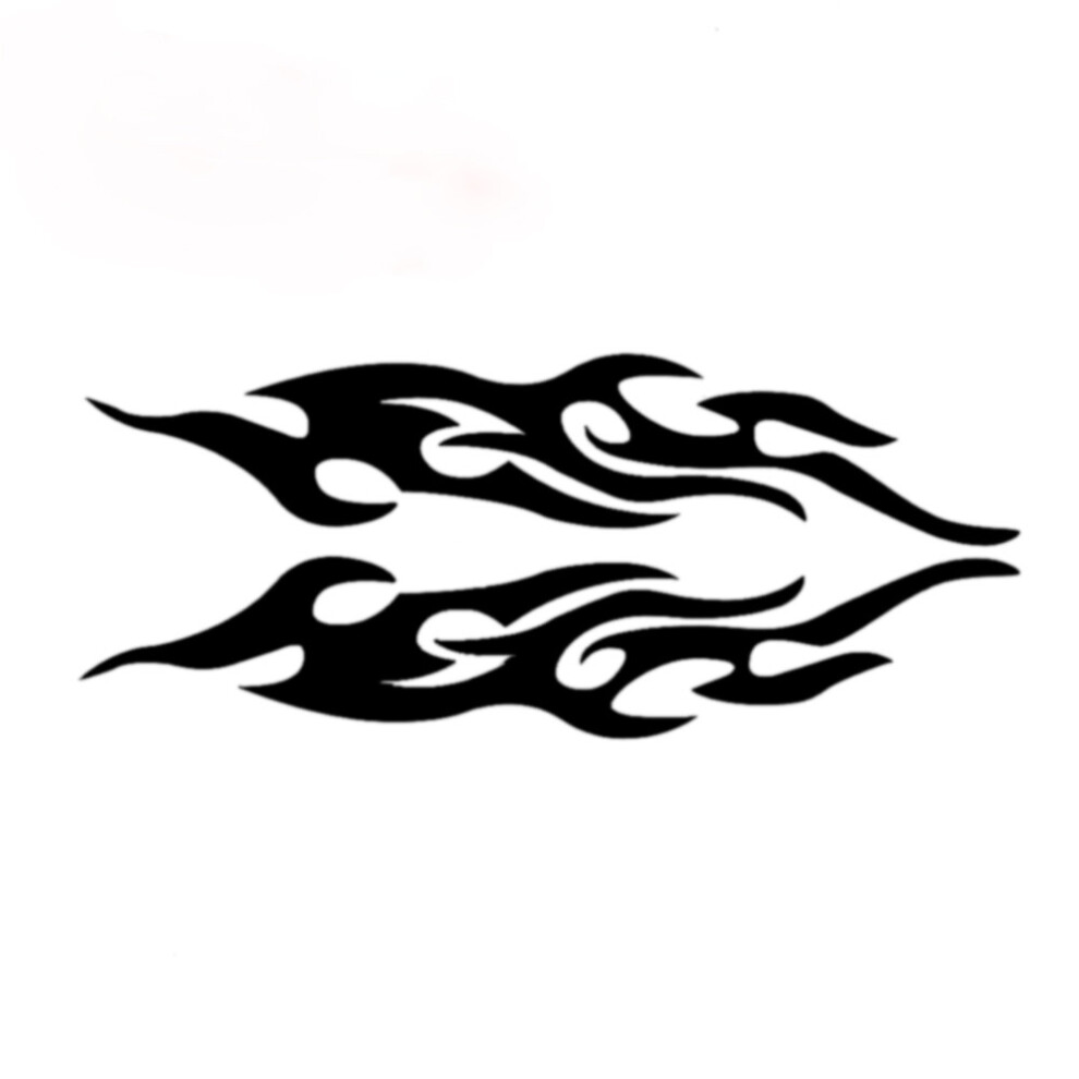 1Pair Universal Flame Fire Sticker Vehicle Decal Car Bumper Door Body Vinyl Decor Car Reflective Stickers Car Styling 5063131440133