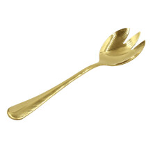 Gold Salad Spoon Fork 1PCS Salad Spoon Stainless Steel Cutlery Set Serving Spoon Set Colorful Unique Spoons