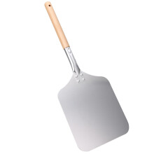 58cm Wood and Aluminum Pizza Peel Shovel Square Pizza Lift Pizza Cutter Turner For Kitchen Baking Tools