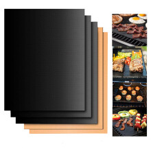 1-10pcs Heat Resistant BBQ Grill Mat Outdoor Baking Non-stick Pad Reusable Easily Cleaned Kitchen Cooking Tools Camping Supplies