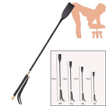 Bondage Gear Slim Leather Riding Crop Horse Whip Pony Spanking Knout BDSM Lash Fetish Flogger Sex Shop For Couples Women