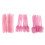 36/Set Pink Disposable Plastic Strong Spoons Knives Fork Cutlery Set 3