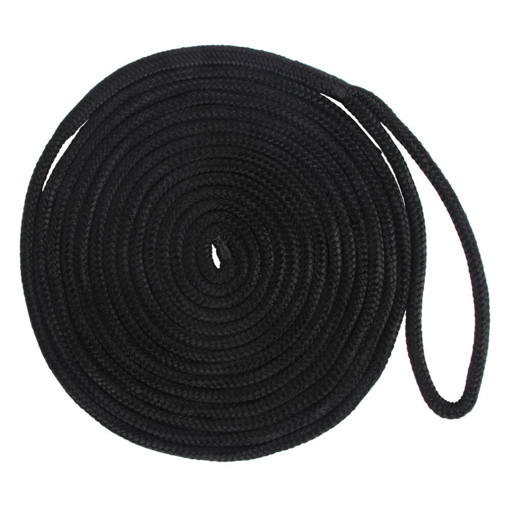 16.5 Feet 25 Feet 50 Feet Double Braid 16 Strands Nylon Dockline Dock Line Mooring Boat Rope Shock Cord Anchoring Docking Rope 5063131436341