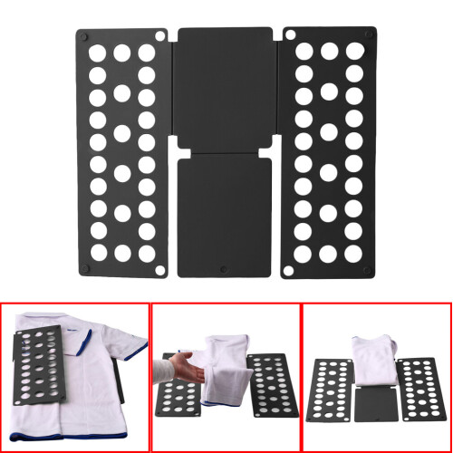 Home Convenient Clothes Folder Organizer Plastic Quick Shirt Folding Board 1