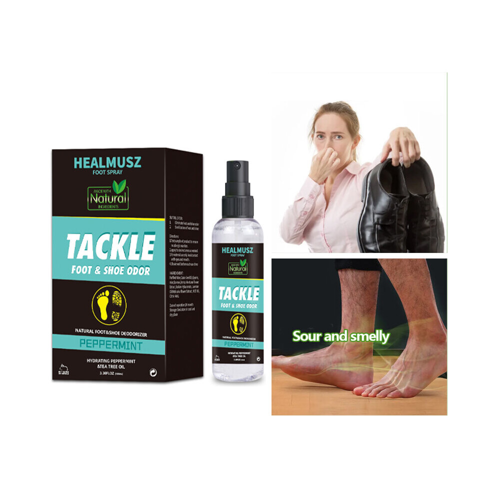 Wejoy Cream Foot Odor Spray Antibacterial Deodorant Powder Anti Itch Sweat Odor Foot Anti-Fungi Spray Remove Odor Shoe Sock Feet Care