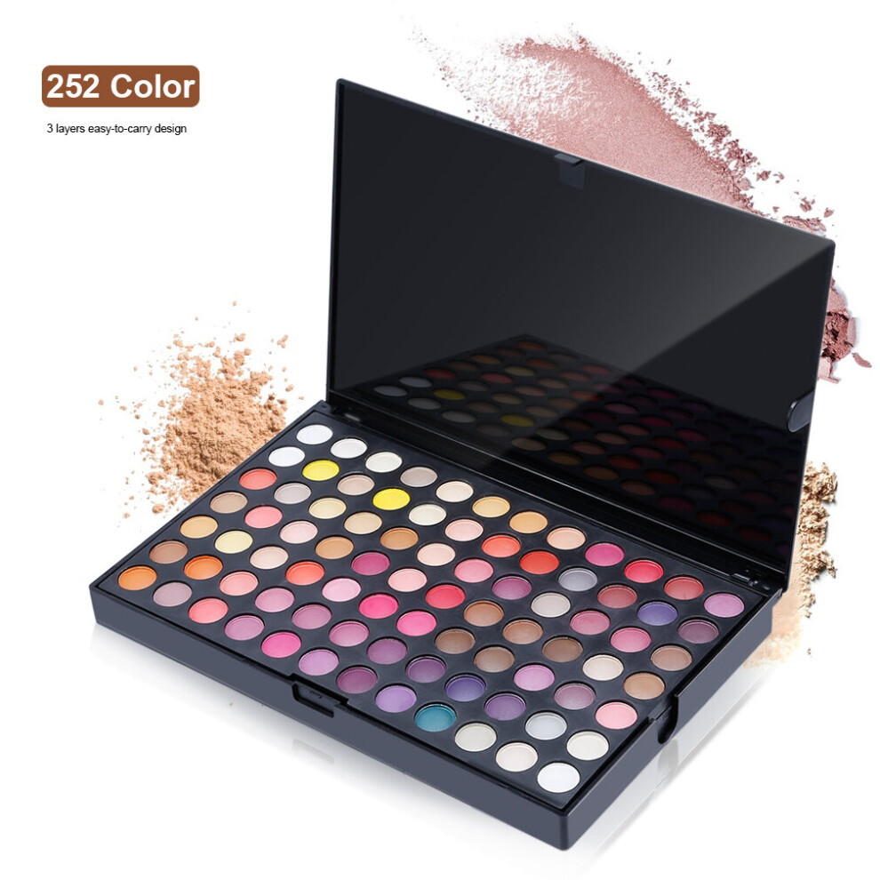Wejoy Full 252 Color Eye Shadow Makeup Cosmetic Shimmer Matte Eyeshadow Palette
