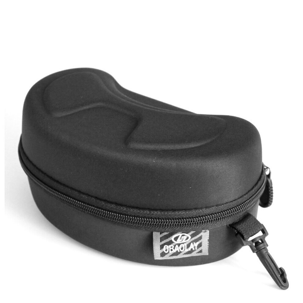 Wejoy Portable Eva Ski Goggle Glasses Protector Case(Without Goggles) Glasses Box Sunglasses Zipper Storage Bag With Buckle Hook