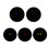 Black Rubber Single Yellow Dots Squash Ball 3